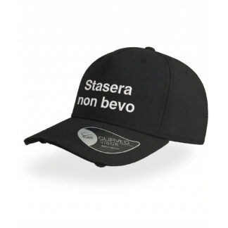 Cappellino effetto consumato "Stasera non bevo"