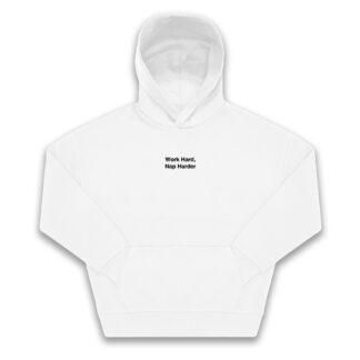 Felpa Hoodie "Work Hard, Nap Harder"